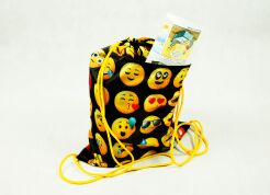 WOREK, PLECAK Z KIESZENIĄ NA SUWAK EMOTIKONY