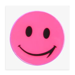 NAKLEJKA ODBLASKOWA RÓŻOWA 5CM ŚREDNICY