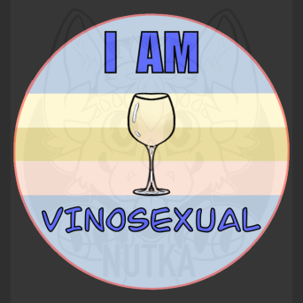 PRZYPINKA VINOSEXUAL BLUE