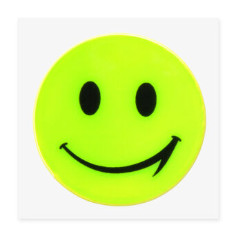 NAKLEJKA ODBLASKOWA ŻÓŁTA 5CM ŚREDNICY