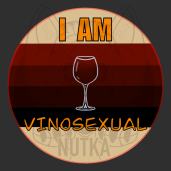 PRZYPINKA VINOSEXUAL RED