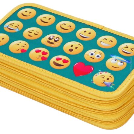 3-KOMOROWY PIÓRNIK EMOTIKON ŻÓŁTY