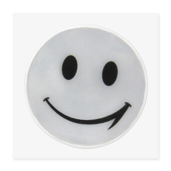 NAKLEJKA ODBLASKOWA SREBRNA 5CM ŚREDNICY